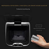 Сенсорне відро для сміття JAH 7 л квадратне темно-срібний металік з внутрішнім відром, фото 4