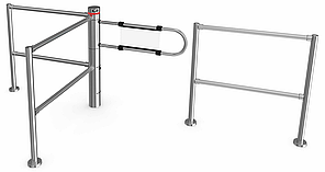 Комплект з 2х муфт для кріплення огородження з нержавіючої сталі Came 001PSSA03