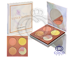 Палітра хайлатерів для обличчя Venus Marble