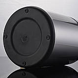 Сенсорне відро для сміття JAH 6 л кругле темно-срібний металік з внутрішнім відром, фото 3