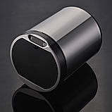 Сенсорне відро для сміття JAH 6 л кругле темно-срібний металік з внутрішнім відром, фото 2