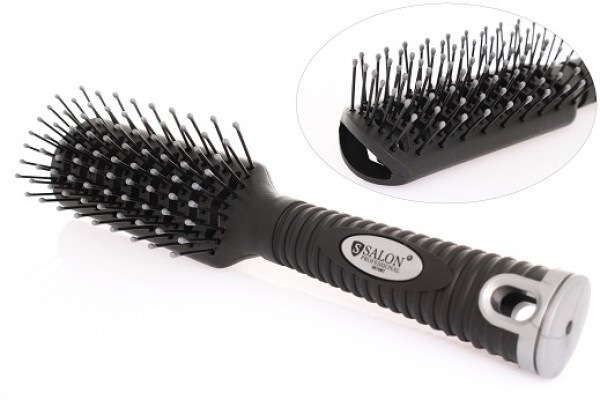 Щітка каркасна пластик. (чорна) SALON, фото 1