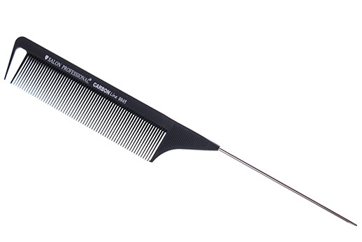 Гребінь карбон з металевим хвостиком SALON 0045, фото 1