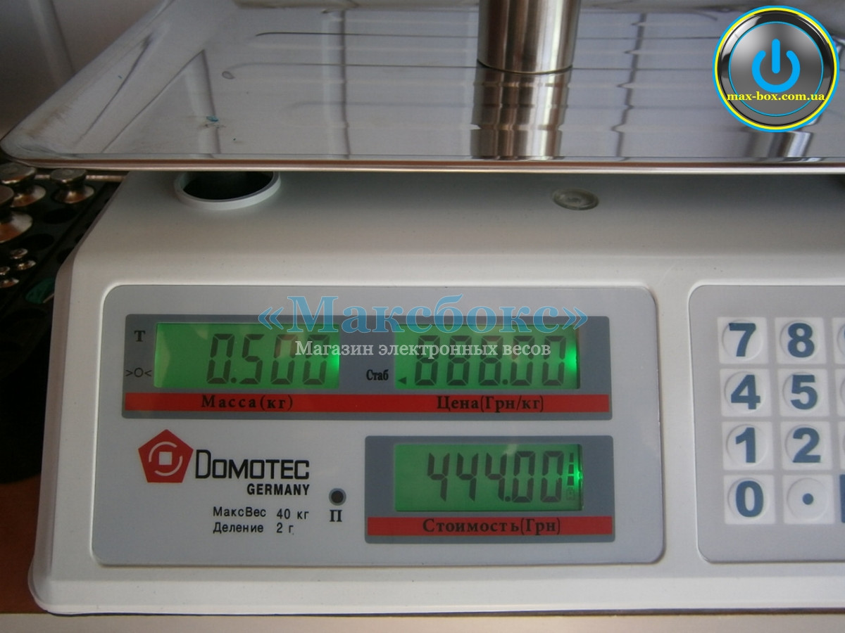 Ваги торговельні DT-40 кг/2г Domotec.