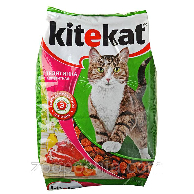 Сухий корм Kitekat Апетитна телятина для дорослих кішок 12КГ, фото 1