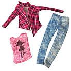 Костюм штани, майка та сорочка для ляльки Барбі, фото 2