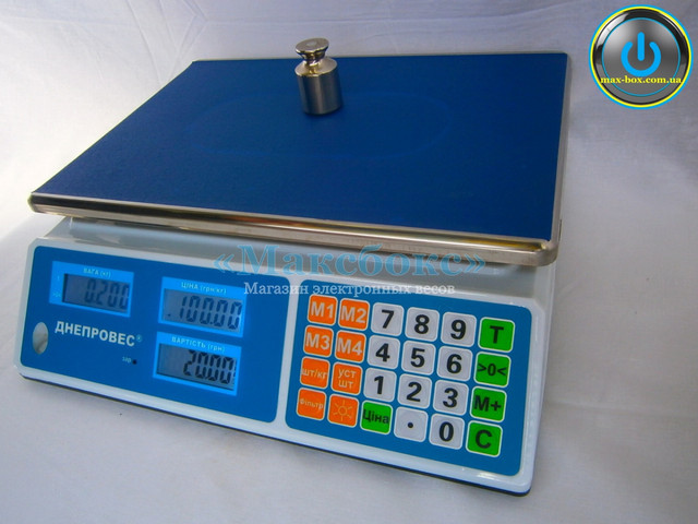 Весы торговые электронные 30 кг (ВТД 30-Л1 Днепровес) Весы торговые электронные 30 кг (ВТД 30-Л1 Днепровес)