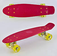 Скейт Best Penny Board LED 22 Красный (90907463)