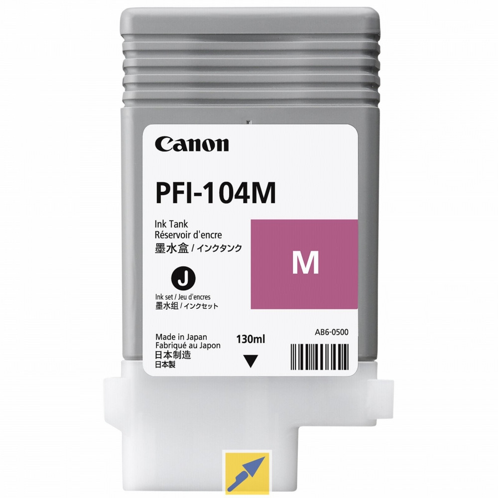 Картридж Canon PFI-104M Magenta для iPF 650/655/750/755, пурпурний, 130мл (3631B001)