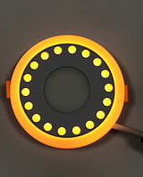 LED світильник 6+3w "Крапочки" c жовтим підсвічуванням / LM542 LED панель Lemanso