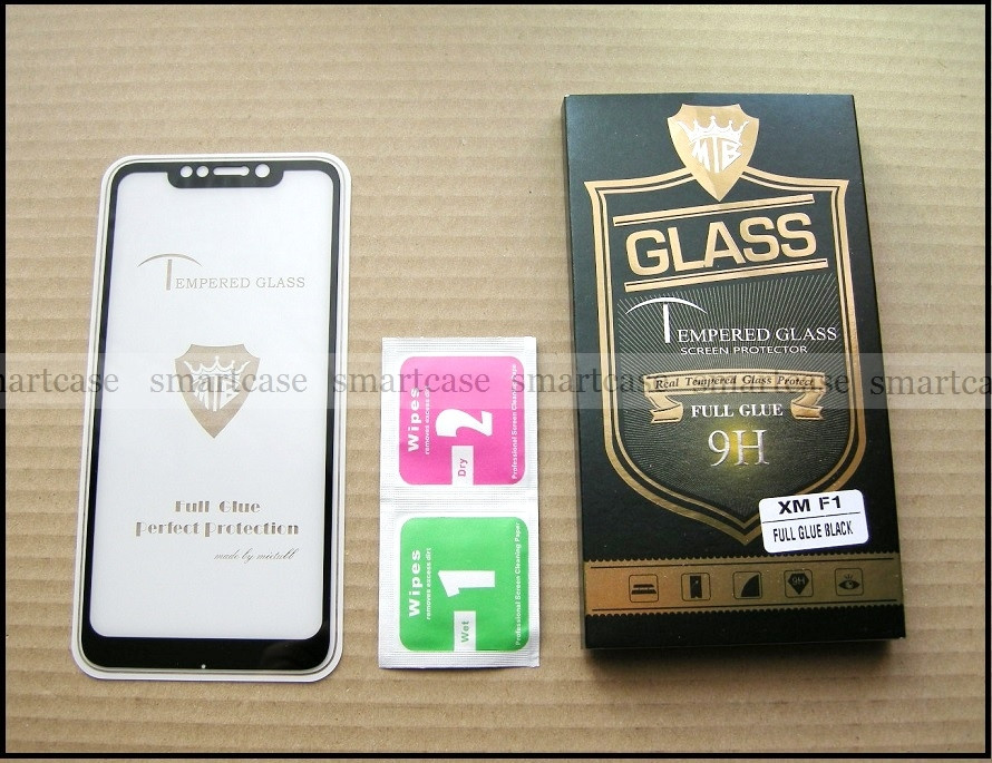5d full glue закаленное стекло на весь экран Xiaomi pocophone F1 черное 0,26 мм водостойкое - фото 9 - id-p867382036