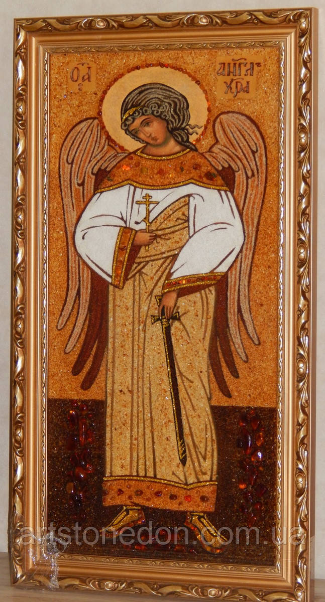 Ікона з бурштину Ангел - Охоронець