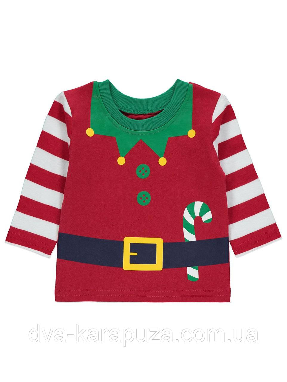 Новорічна кофта George 9-12 міс! Ельф, помічник Санти! Англія!, фото 1