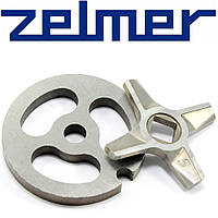 Ніж та Решітка для м'ясорубки Zelmer NR5 (двосторонній)