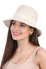 Капелюх федора бежевий