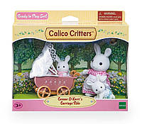 Sylvanian Families Calico Critters Connor Kerris Carriage Ride Силивания Фемелис зайцы