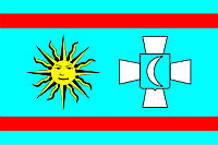 Прапор Вінницькою зони 0,9х1,35 м. атлас