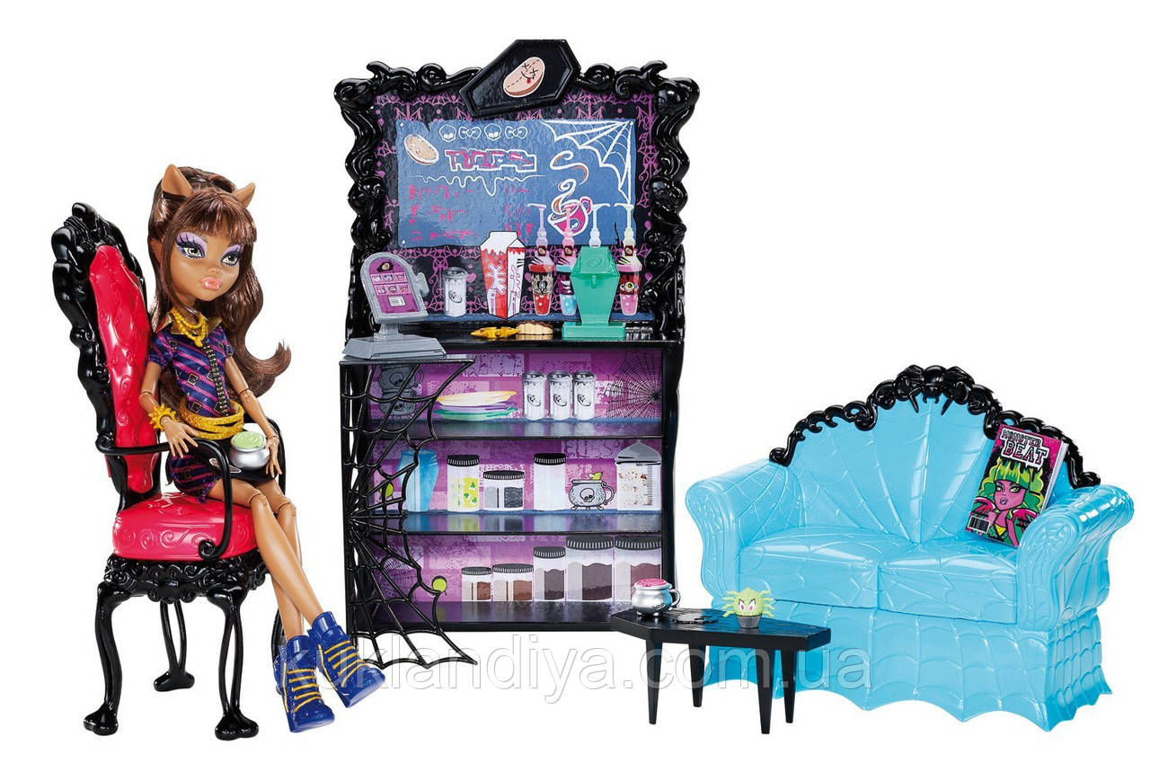 Набір Monster High Коффін Бін і лялька Клодін Вульф — Coffin Bean and Clawdeen Wolf