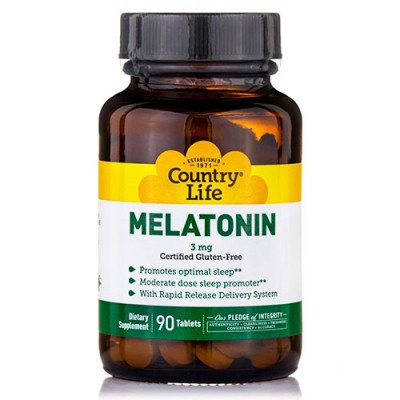 Melatonin 3 мг (90 табл.) Country Life