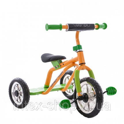 Триколісний велосипед Profi Trike M 0688-1 Жовто-зелений, фото 2