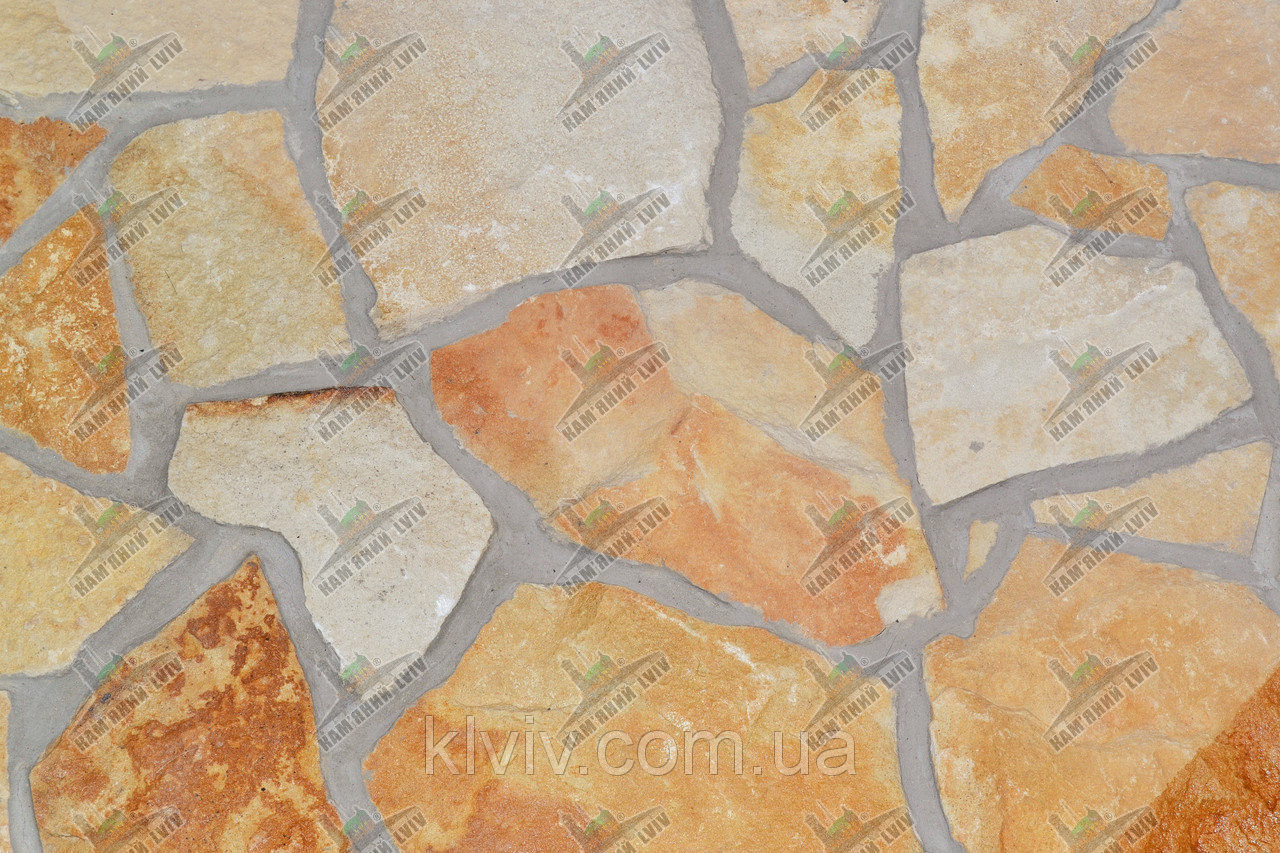 Колотый песчаник брекчия "Старый город" KLVIV толщ. 5-6см (под заезд авто) - фото 2 - id-p867520822