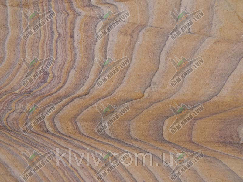 Подступени из Индийского песчаника "Indian Wood " KLVIV текстура дерева/Цвет Rainbow/радуга матовый - фото 3 - id-p867521411