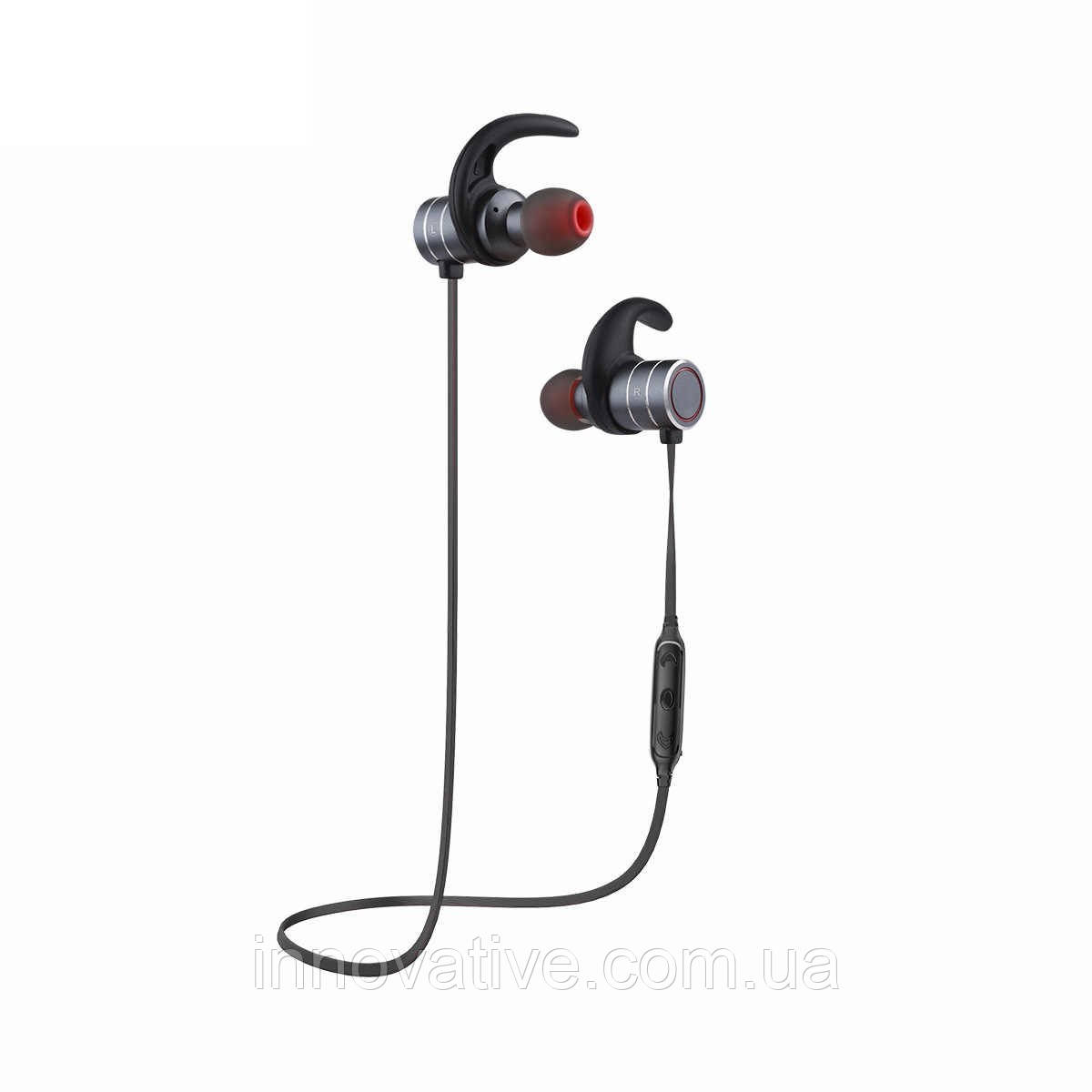 Бездротові Bluetooth навушники Awei AK9 з магнітним увімкненням (Сірий)