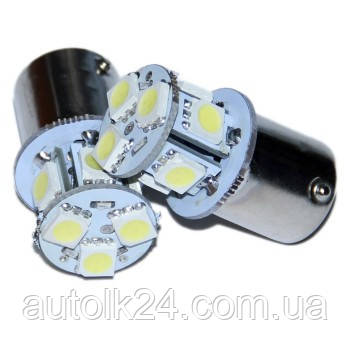 Led-лампи габарит BA15S 8Leds 5050SMD, 12V (Без полярності)