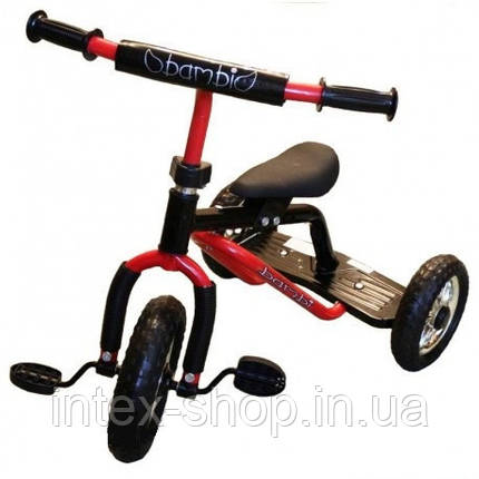 Триколісний велосипед Profi Trike M0688-2 Червоно-чорний, фото 2