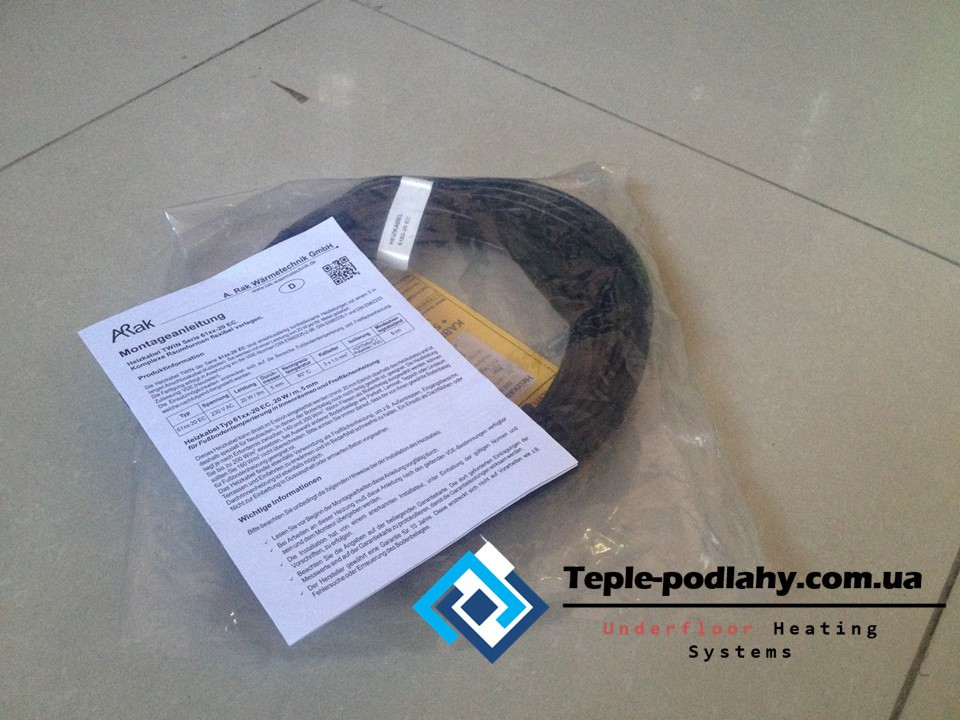 Тепла підлога кабель нагрівальний 12.5 м кв. (Arnold Rak), фото 1