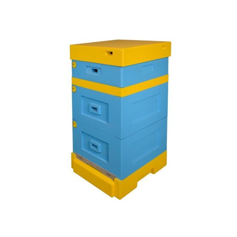 Улей пінополістирольний Рута на 10 рамок Lyson з високим дном нефарбований