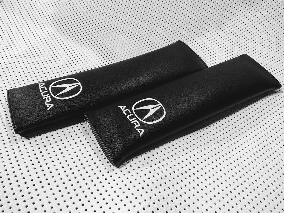 Подушки накладки на ремінь безпеки Acura чорна