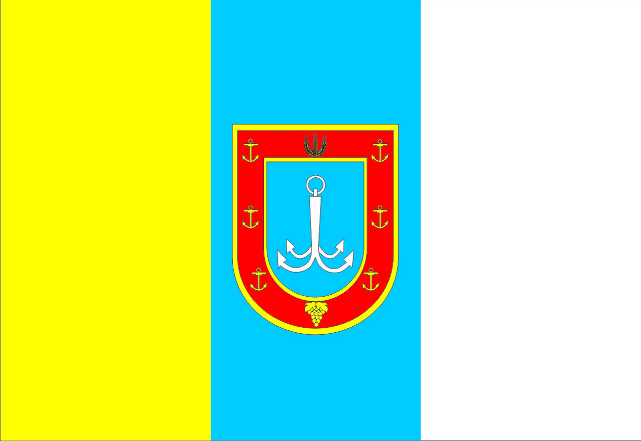 Прапор Одеської зони 0,9х1,35 м. атлас