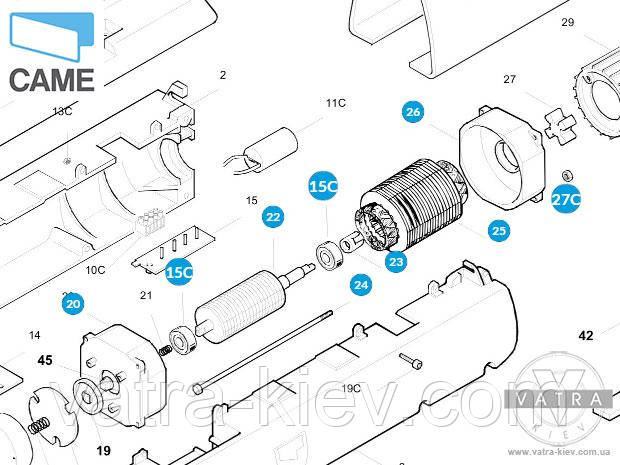 мотор Came ATI 119rid109 A3000A A5000A купити ціна