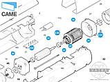 CAME 119RID109 Електродвигун ATI А3000А A3000 A3100 А5000А A5000 A5100, фото 3