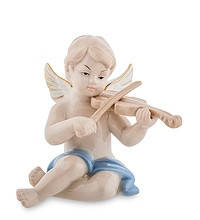 Фарфорова фігурка "Ангелочок, музикант" (Pavone) JP-14/8. Великодні сувеніри