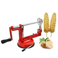 Машинка для резки картофель спираль Spiral Potato Chips. Устройство для нарезки спираль чипсов