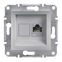 Комп'ютерна розетка RJ45 Кат5е UTP Schneider Electric Asfora Алюміній