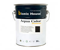 Краска для дерева Bionic-House Aqua Color UV-protect 10л Черное дерево А120