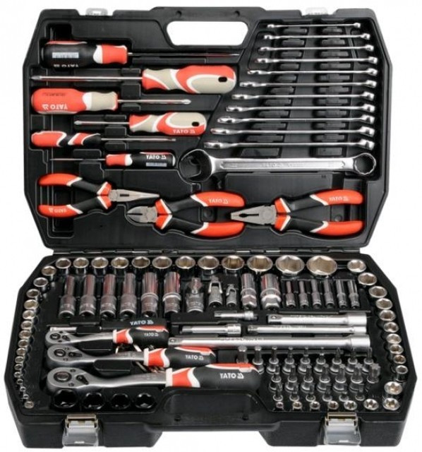 Набір інструменту 129 од. 1/4" 3/8" 1/2" Yato YT-3888, фото 1