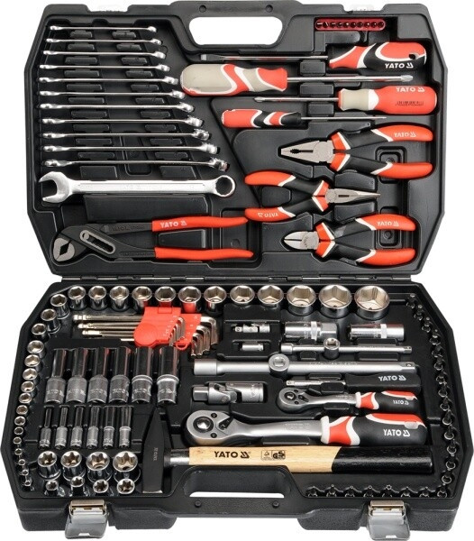 Набір інструменту 122 од. 1/4" 1/2" Yato YT-3890, фото 1