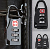 Кодовий замок для сумки валізи рюкзака "Swiss cross", замок для блискавки, фото 2
