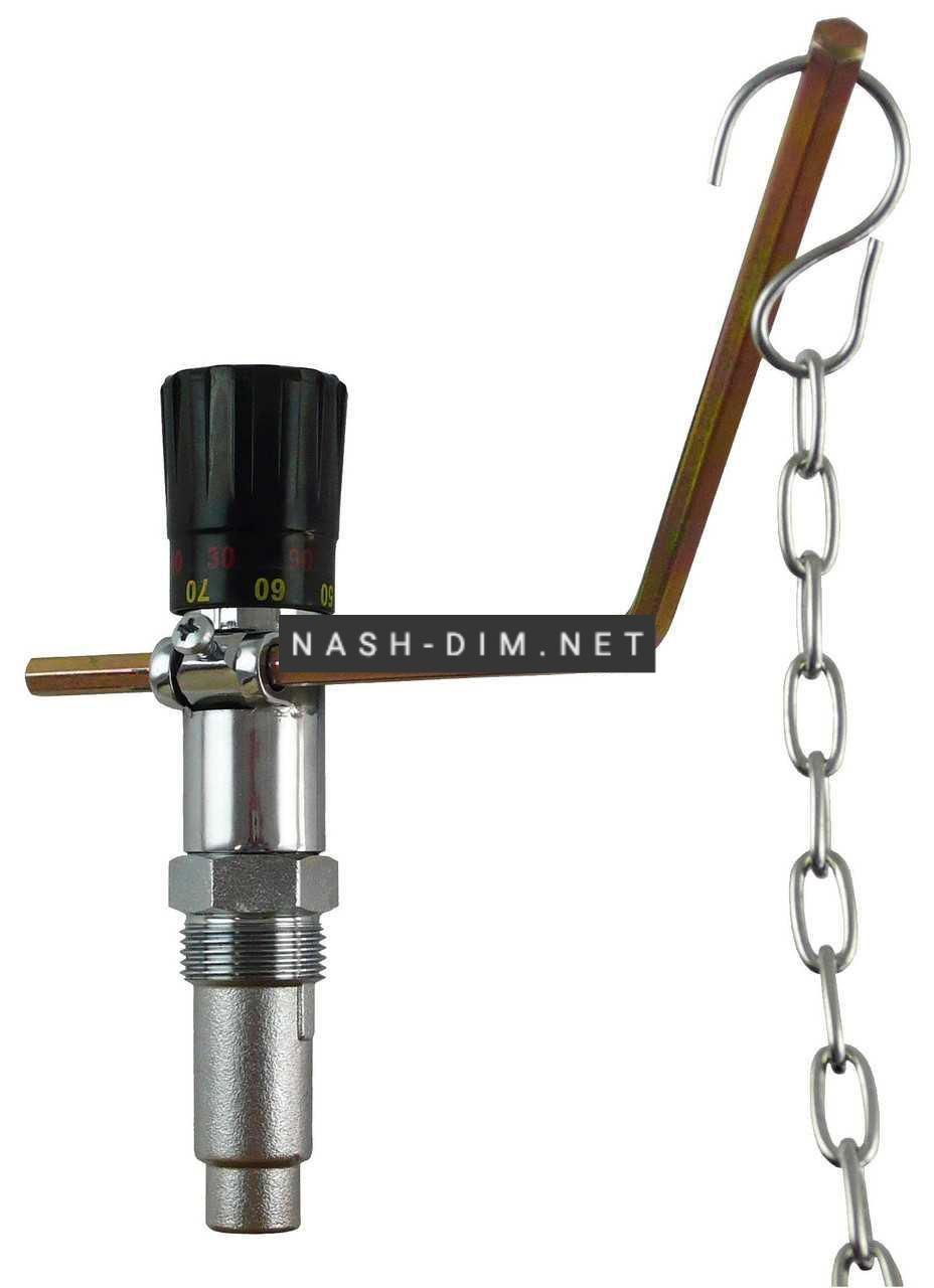 Регулятор тяги для котла Regulus RT4 з ланцюжком