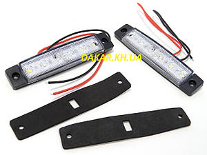 NTK 12В білі габаритні ліхтарі автомобільні світлодіодні LED