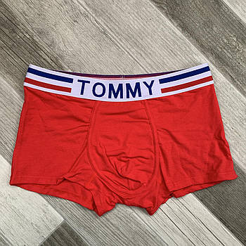 Труси чоловічі боксери бавовна Tommy Hilfiger, розмір XL (50-52), червоні, 03351