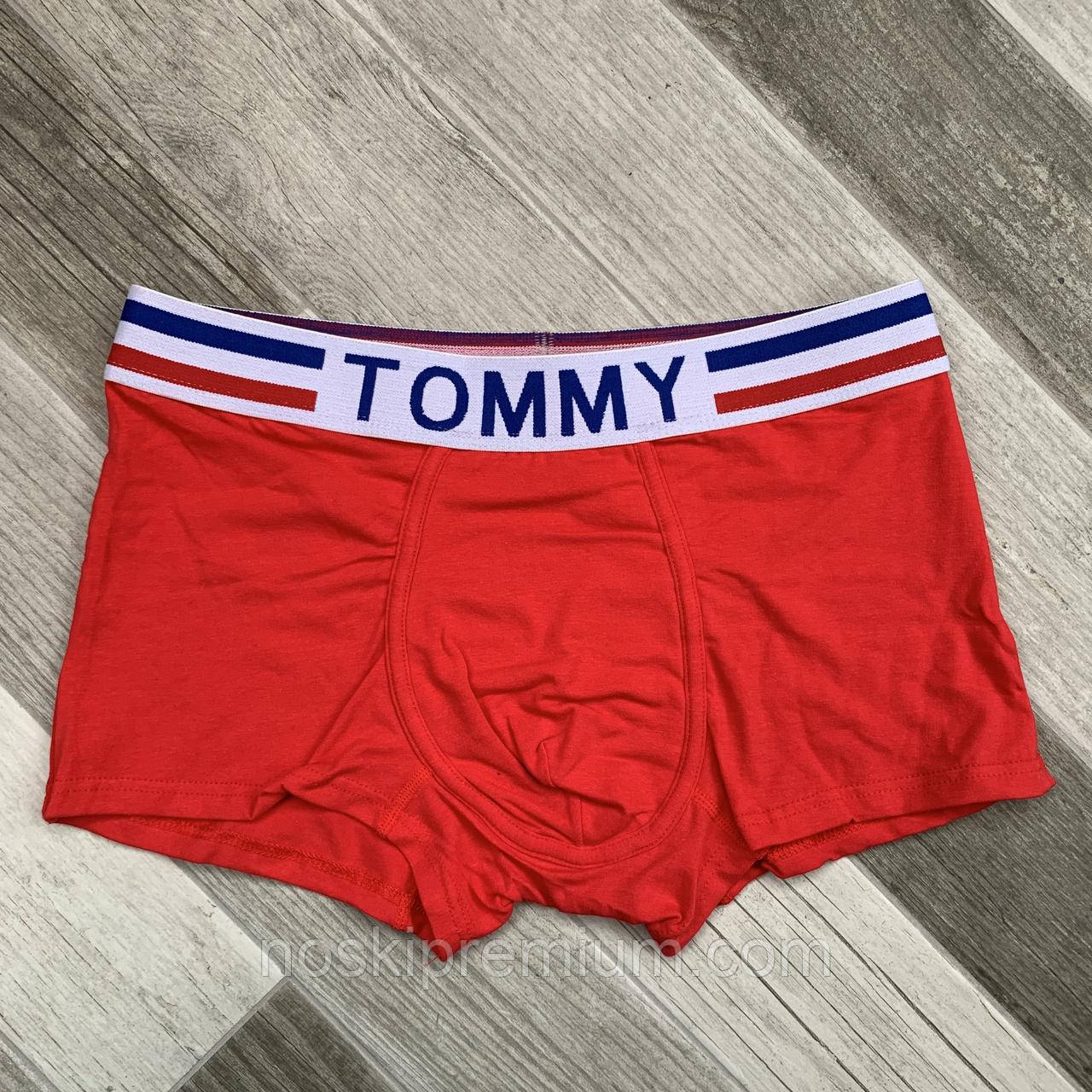 Труси чоловічі боксери бавовна Tommy Hilfiger, розмір L (48-50), червоні, 03350