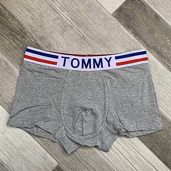 Труси чоловічі боксери бавовна Tommy Hilfiger, розмір L (48-50), світло-сірі, 03346