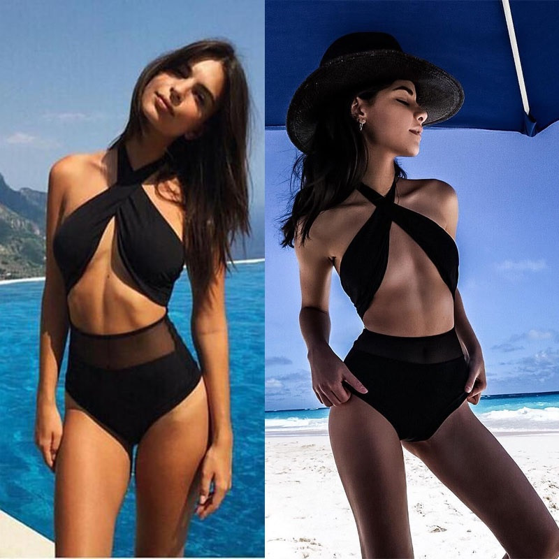 (розмір M, L, XL) Пікантний роздільний купальник, завищена талія, фото 1