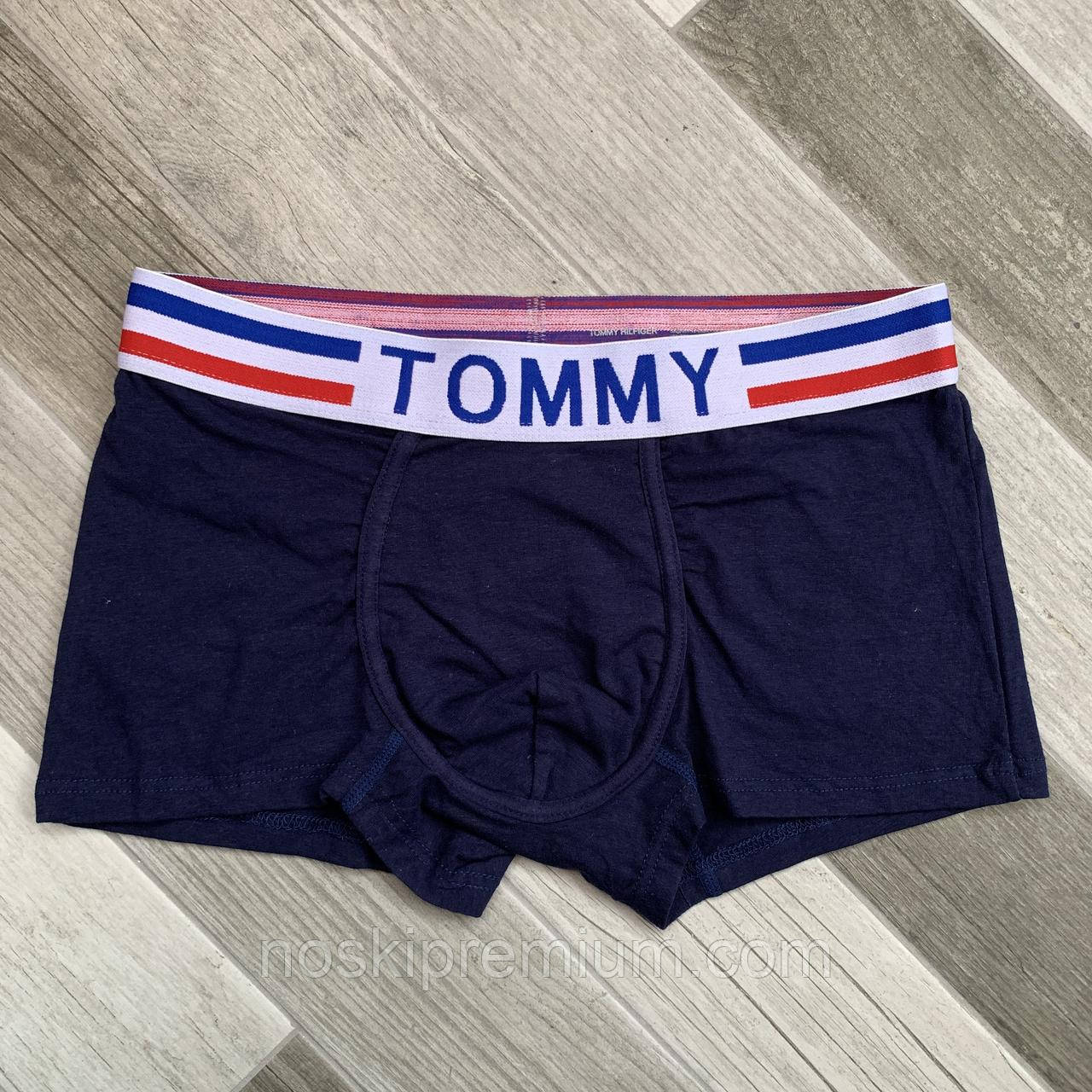 Труси чоловічі боксери бавовна Tommy Hilfiger, розмір 2XL (52-54), темно-сині, 03336