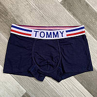 Трусы мужские боксеры хлопок Tommy Hilfiger, размер 2XL (52-54), тёмно-синие, 03336